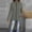 Gray, variant on Womens Fall Long Cardigan Sweater Open Front Duster Hooded Cardigan with Pockets Halloween Fall
