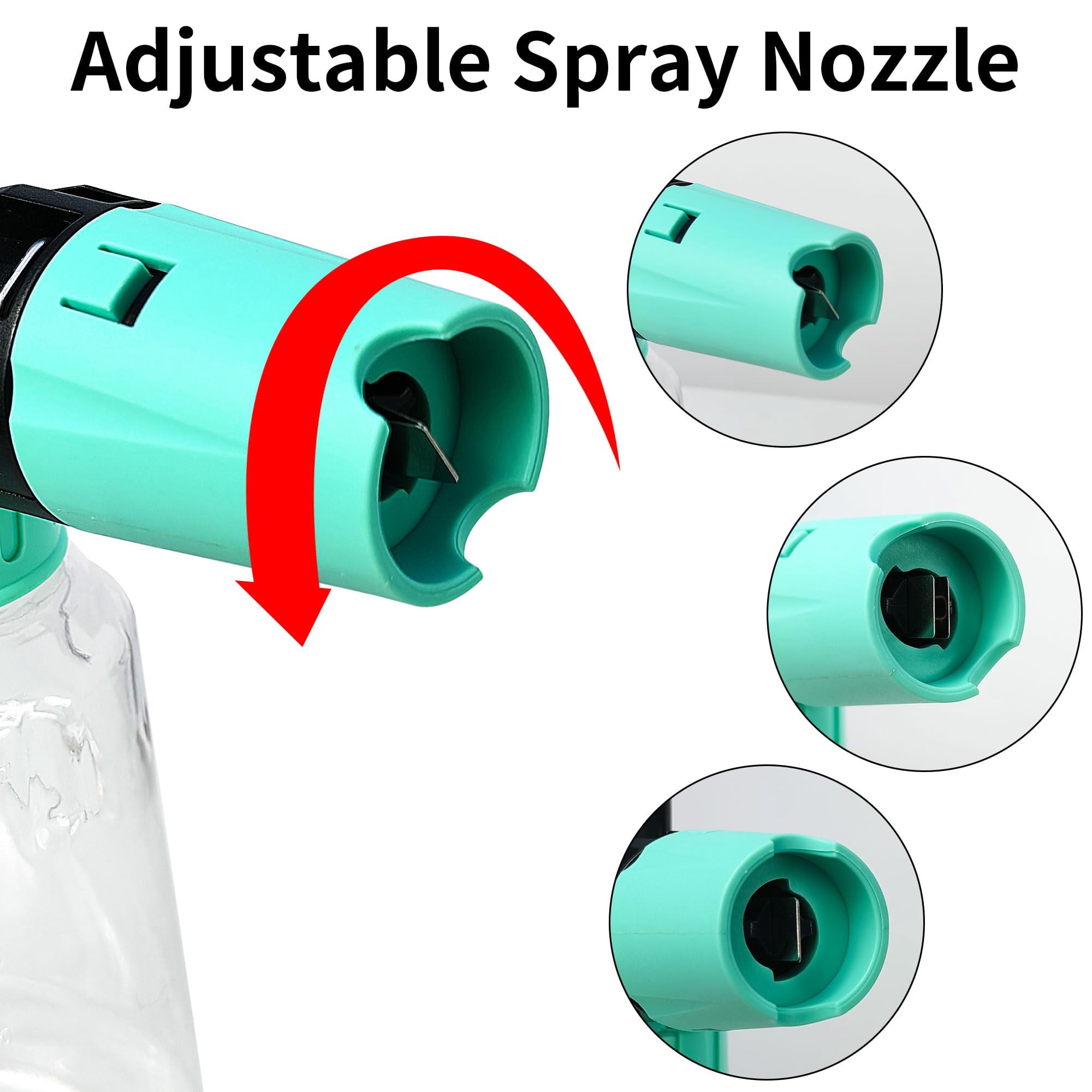 FOTING Cordless Pressure Washer 3.5 GPM Brushless Copper Motor 5 Nozzles 1000ML Foam Cannon Blue