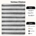 thumbnail image 7 of CozyDesg Soft Area Rugs for Living Room Bedroom,Large Rug Fluffy Fuzzy Shag Shaggy Soft Plush Carpet,Indoor Floor Carpet for Dining Room Home Decor,Light Gray & White, 7 of 7