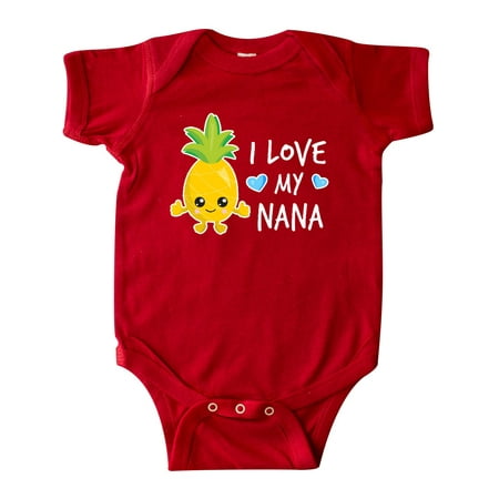 

Inktastic I Love My Nana with Pineapple Gift Baby Boy Bodysuit