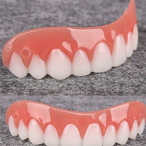 Silicone Simulated Teeth Veneer Smile Simulation Denture Veneer Cosmetic Teeth Cover Whitening Braces
