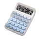 thumbnail image 2 of Calculadora de interruptor mecánico portátil, pantalla inclinable de 15 degree, teclas redondas Retro, pantalla LCD para cálculo numérico básico, compacta Azul degradado Sunnimix Calculadora, 2 of 8