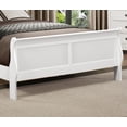 thumbnail image 5 of Classic Louis Philippe Style Bedroom 4pc Set Cal-King Bed Nightstand Dresser Mirror Traditional White Finish Furniture, 5 of 7