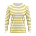 thumbnail image 3 of Striped Shirts for Mens Crewneck Long Sleeve Casual T Shirt Fashion Basic Loose Fit Blouse Lightweight Trendy Summer Tee Tops, 3 of 5