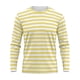 thumbnail image 5 of Ceisia Men's Spring Fall Casual Regular Fit Crew Neck Long Sleeve T-Shirt Multi-Color Striped Cotton-Like Jersey Stretch Fabric Yellow XXL Gifts, 5 of 6