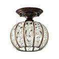 thumbnail image 4 of Thyri 7.5 in. 1-Light Indoor Antique Copper Finish Semi-Flush Mount Ceiling Light with Light Kit, 4 of 4