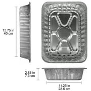 Expert Grill 15.75 x 11.25 Large Aluminum Foil Grill Pan, 2 Count