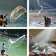 thumbnail image 3 of 2piezas 8 Pies 2.4 M Cebo de Red de Pesca Lanzamiento de Mano de Tiro FáCil de 3/4 Pulgada de Nylon Fuerte + Plomo, 3 of 5