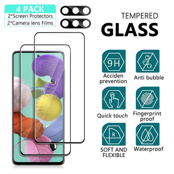 Aggxpf 2 2 Pack for Samsung Galaxy A54 5G Screen Protector and Camera Protector Tempered Glass, 9H Hardness Screen Protector