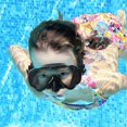 thumbnail image 3 of Máscara de Snorkel para Niños Berallo con Vidrio Templado Antivaho Azul, 3 of 7