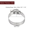 thumbnail image 2 of Abrazadera de manguera de engranaje de gusano Uxcell, 12 piezas de 3/4"-1 1/4" abrazaderas de manguera de acero inoxidable ajustables para asegurar mangueras, 2 of 5