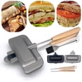 thumbnail image 2 of Máquina para hacer sándwiches para el desayuno, tostadora de perritos calientes, sartén antiadherente para freír panqueques con asa extraíble, 2 of 5