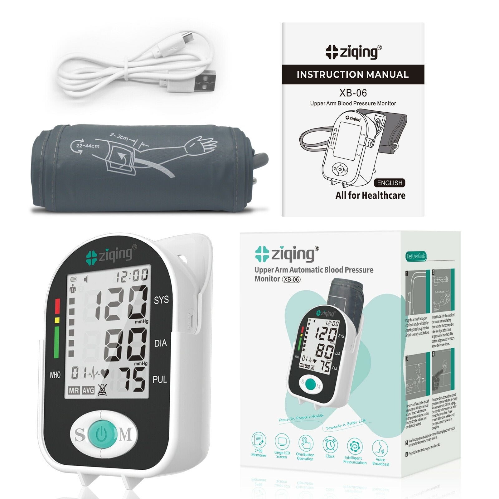 ZIQING (Extra Large Cuff 8.7''17.3'') Automatic Digital Upper Arm