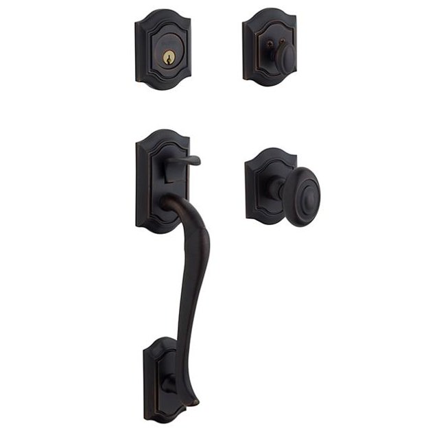 Baldwin 85327102RENT Handle Set, Oil-Rubbed Bronze