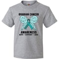 thumbnail image 3 of Inktastic Ovarian Cancer Awareness Hope Support and Love Youth T-Shirt, 3 of 5