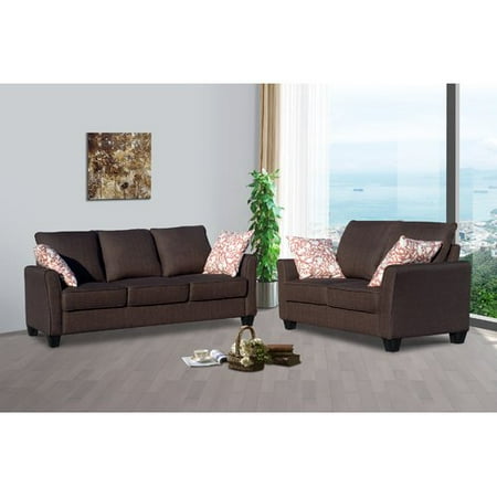 living in style daniela 2 piece living room set walmart com