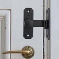 thumbnail image 4 of Sliding Barn Door Latch Lock, Door Bolt Latch Lock ,Heavy Duty,90 Degree Right Angle Door Lock for Garage,Window, Outdoor, 4 of 5