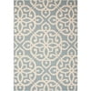 Jaipur Living Bloom 7'11" x 10' Rug in Blue and Taupe