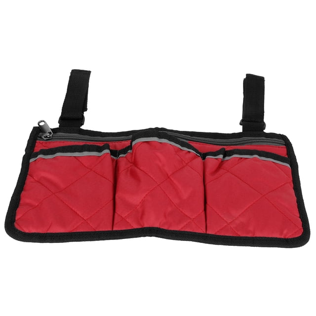 Spptty Pochette Suspendue pour Fauteuil Roulant Sac de Rangement pour Chaise de Bureau Multifonctionnel, Sac de Rangement Latéral
