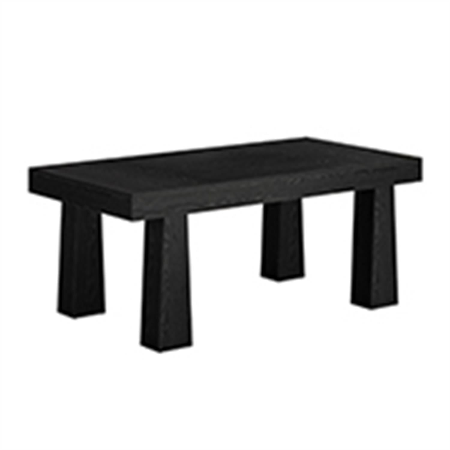Demi Bonn 63" Solid Wood Conference Table, Dining Table for Office Meeting Spaces, Stylish Design, Durable Material, Black