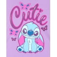 thumbnail image 3 of Disney Lilo & Stitch Big Girls' Short Sleeve Graphic T-Shirt and Bubble Shorts Set Light Purple/Light Blue Stitch, 3 of 4