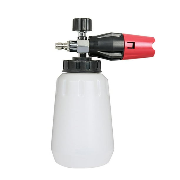 Olla De Espuma De Dos Colores Para Galvanoplastia Olla De Espuma De Alta Presión De Enchufe Rápido De 44565 Con Boquilla Ajustable Pistola De Agua De Lavado De Autos De Boca Grande Para Limpieza De Vogacara VI009209-02