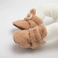 thumbnail image 3 of Newborn Baby Cotton Booties Stay On Slipper Winter Warm Soft Shoes Non-Skid Infant Ankle Boots Crib Shoes, 3 of 6