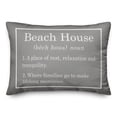 thumbnail image 2 of Creative Products Beach House Gray 14x20 Spun Poly Pillow, 2 of 3