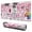 Pink Breast Cancer-2, variant on Long Mouse Pads for Desk,Pink Breast Cancer Desk Mats on Top Of Desks, Desk Mouse Pad Extra Large with 3mm Non-Slip Base and Stitched Edge for Gaming,Office,Work,Home 47.3x23.6in