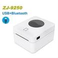 thumbnail image 4 of 9250 Thermal Label Printer Express Waybill Shipping Printer Barcode QR Code Sticker Printer 25-104mm USB Bluetooth US,1 * Printer,White, 4 of 6
