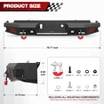 thumbnail image 3 of POFENZE Rear Bumper Full Width for 2014-2018 Chevrolet Silverado/GMC Sierra 1500, 3 of 7