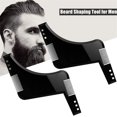 thumbnail image 4 of 2 paquetes de herramientas para dar forma a la barba para hombres con peines, líneas de vello facial perfectas y simétricas para hombres y cabello recortado con un cortapelos para barba Rojo Verde, 4 of 4