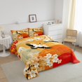 thumbnail image 3 of Cherry Blossoms Comforter Sets Full Size,Japanese Style Bedding Set,Traditional Crane Bed Set,Chic Floral Down Comforter, 3 of 7