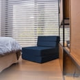 thumbnail image 1 of Sofa CAMA Plegable MEMORY FOAM HOME individual Azul Marino, 1 of 9