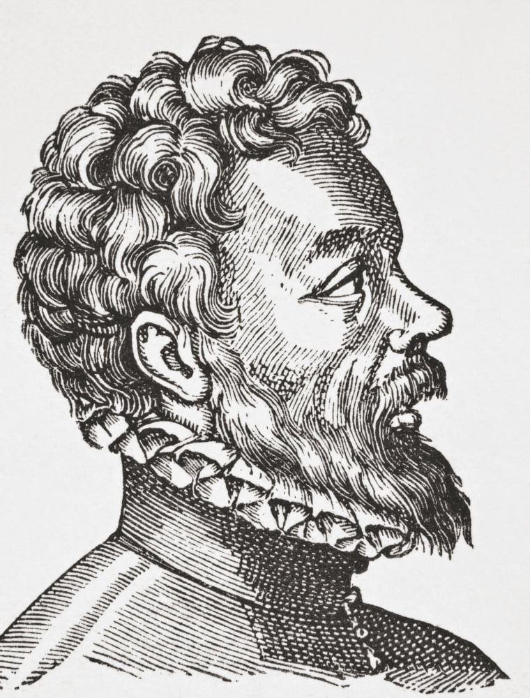 tienne Jodelle Seigneur De Limodin 1532-1573 French Dramatist And Poet From Science And Literature In The Middle Ages By Paul Lacroix Published London 1878 Canvas Art - Ken Welsh Design Pics