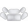 thumbnail image 1 of 6PCS Reflective Car Windshield Sunshade Kit, Silver Coated Sunproof Protection Heat Shield, Side Window Privacy Cover for Baby Camping Napping, Keep Cool Most Cars (Silver) -, 1 of 6