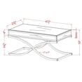 thumbnail image 5 of Furniture of America Xander Contemporary Metal Coffee Table in Chrome, 5 of 5