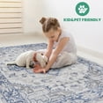 thumbnail image 5 of 2X8ft Oriental Hallway Runner Rug,Indoor Vintage Stain Resistant Entryway Carpet, 5 of 7