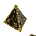 thumbnail image 3 of serony 7Pcs Polyhedral Dice Irregular Big Games Multi Colored Assortment Numbers Board Board Game Props Table Games Imitate golden Black, 3 of 6
