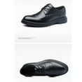 thumbnail image 3 of Tawop Men Dress Shoes Casual Dress Shoes British Business Soft Sole Wedding Shoes Black Size:5.5, 3 of 9