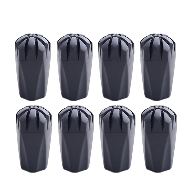USHOBE 8 Pcs Embouts de Protection en Tpr Noir pour Bâtons de Randonnée, Durables et Légers