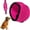 Rose Red, variant on Dog Head Wrap for Fireworks Thunder, Waterproof Elastic Adjustable Dog Snood Comfortable, No Flap Ear Wrap Ear Covers for Bathing Swimming Grooming