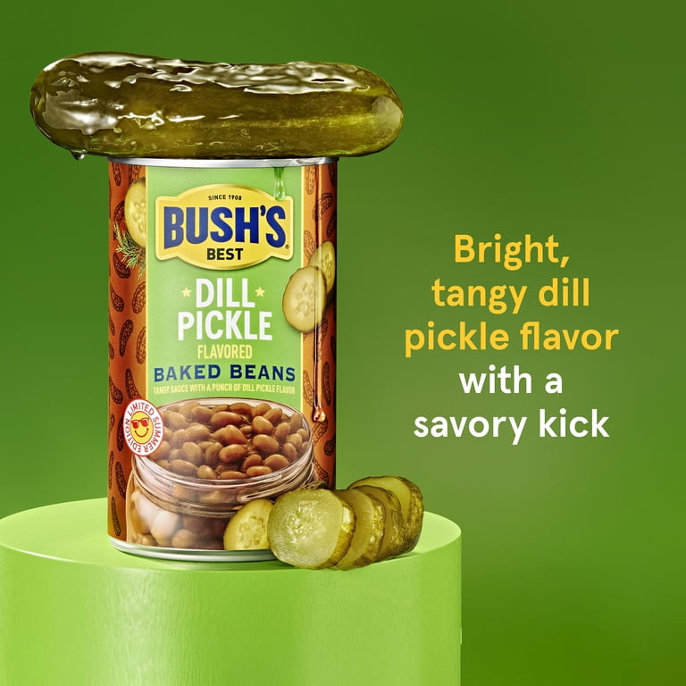 Bush's Dill Pickle Flavored Baked Beans, Limited Summer Edition