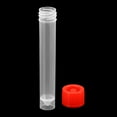 thumbnail image 4 of Unique Bargains 10mL Plastic Test Tubes, 30 Pack Frozen Container Storage Red Screw Cap, Clear, 4 of 6