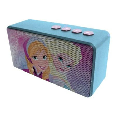 disney frozen bluetooth speaker - wireless rechargeable portable speaker with 3.5mm headphone port device, stream music from computer, tablet, smartphone mp3 player or other bluetooth-enabled