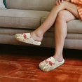 thumbnail image 3 of Psesaysky Mushroom Floral Butterfly Print Slippers for Women Japanese Style House Slippers Indoor Lightweight Closed Toe Bedroom Soft Sole Sandals for Home Use, Size 6-7, 3 of 7