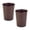 Bronze, variant on 5 Liter Small Round Wastebasket Trash Can | Open Top Metal Garbage Bin | Oil Rubbed Bronze Finish | Bathroom Bedroom Kitchen Office Dorm Disposal Bin