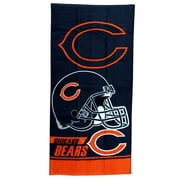 Luxurious - Licensed Football Team Chicago Sports - 100% Cotton Velour Beach Towel  Soft, Absorbent, and Stylish!