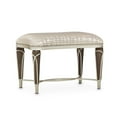 thumbnail image 5 of Pemberly Row Transitional Jacquard Fabric Ottoman in Bisque/Hazelnut Brown, 5 of 11
