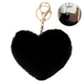 thumbnail image 3 of Coofit Key Chain Fashion Heart Shape Pom Pom Handbag Pendant Purse Charm Phone Charm, 3 of 6